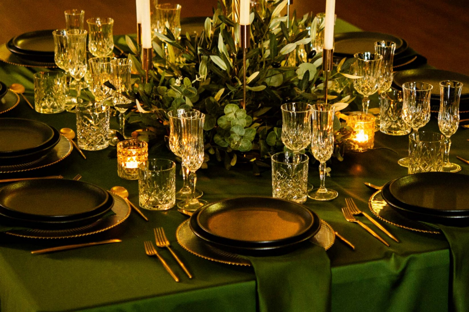 Olive Grove — olive branches, candlelight and the shared table